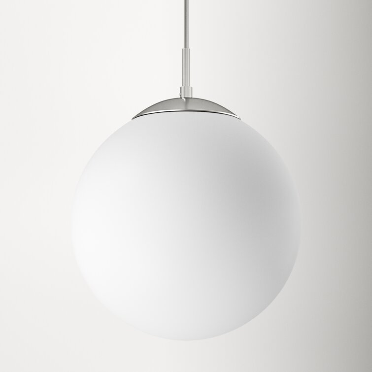 Single globe deals pendant light